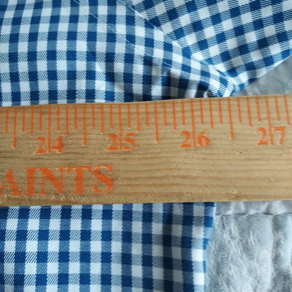 Peter Millar Shirt Men's Size XL Nanoluxe Easycare Gingham Dress Shirt - Picture 11 of 14